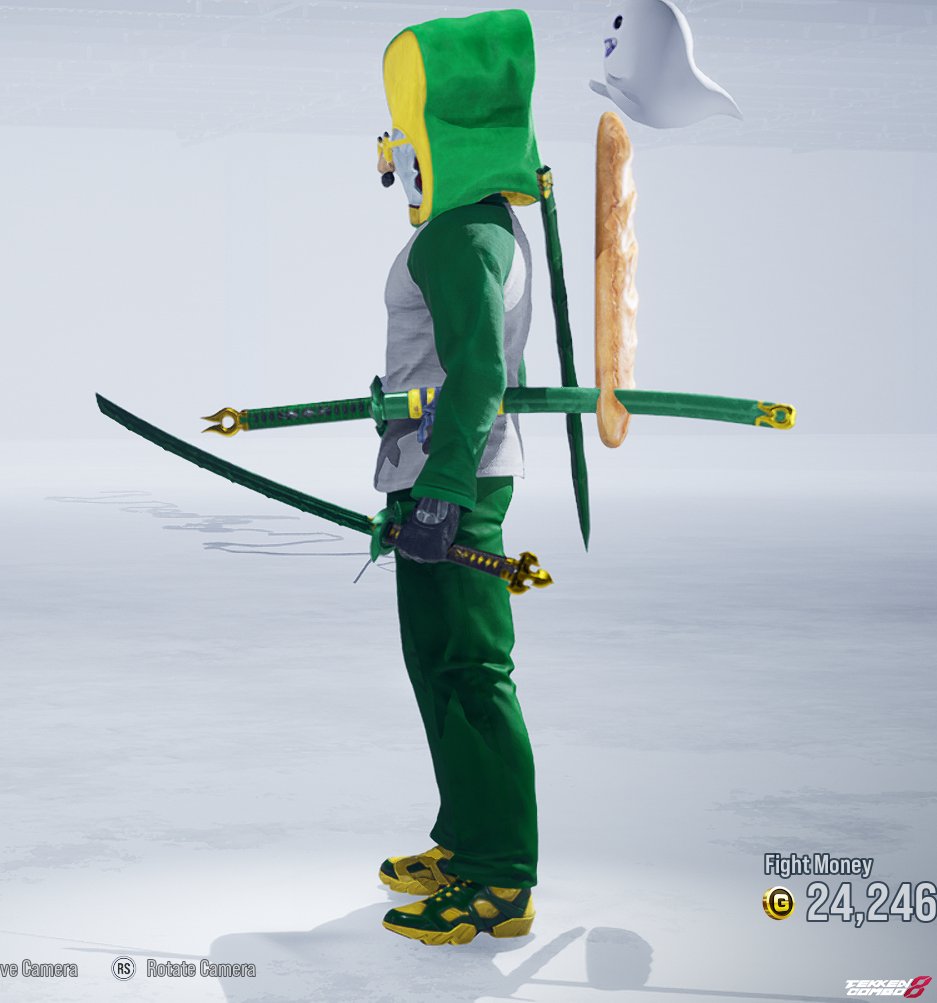 Customization #1326 Bread Yoshi for Yoshimitsu by Omegafreddy