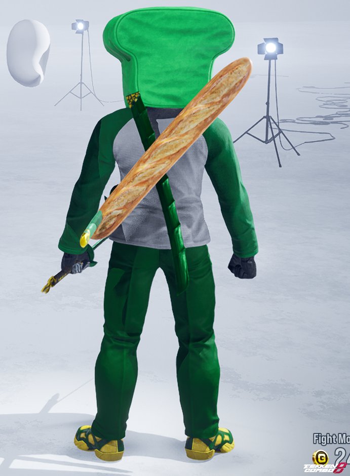 Customization #1326 Bread Yoshi for Yoshimitsu by Omegafreddy