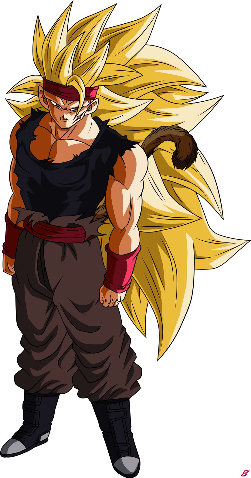 Customization #1720 xeno bardock ssj (jin kazama) for Jin by chris_D5