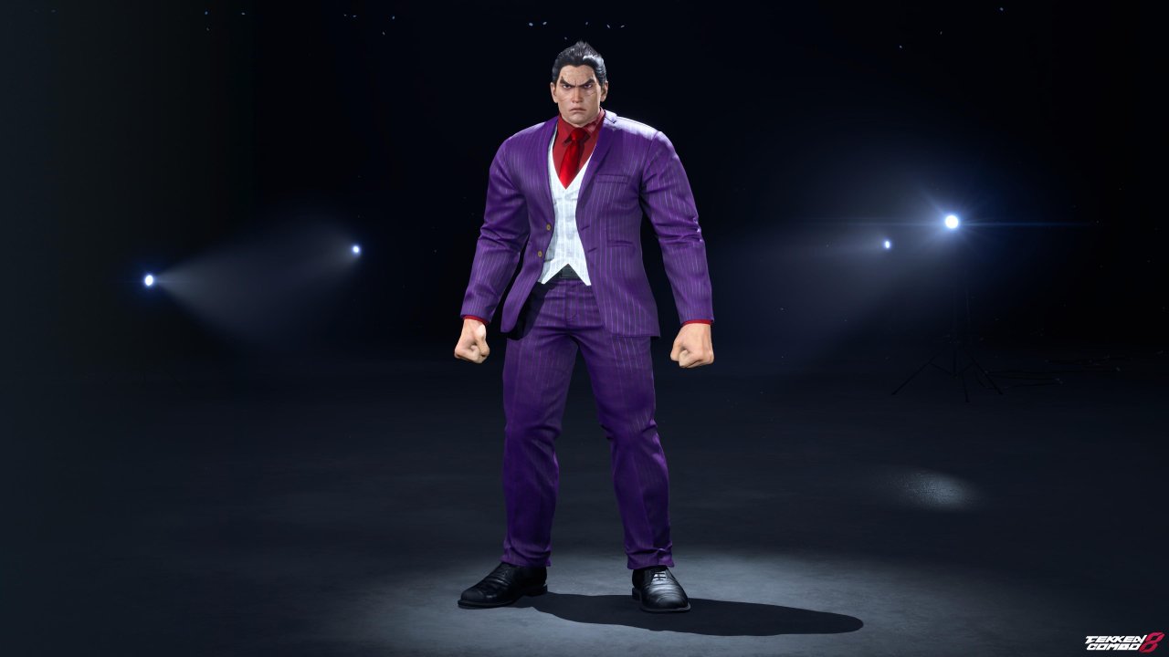 Customization #2082 Kazuya Mishima – TEKKEN 2 Classic Purple Suit for Kazuya by Mehran