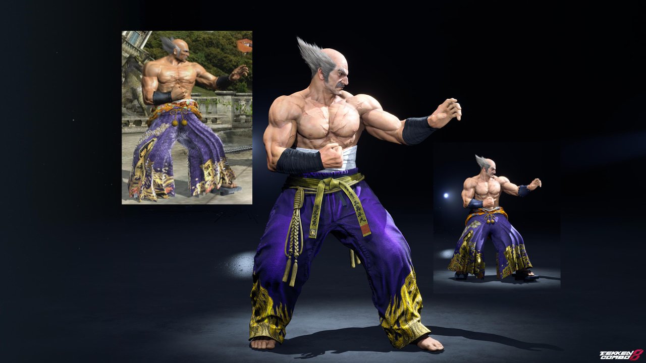 Customization #2109 Heihachi Mishima – TEKKEN 6 & 5 Purple Hakama Outfit for Heihachi by Mehran