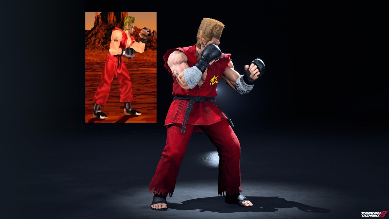 Customization #2118 Young Paul Phoenix – TEKKEN 1 Classic Red Karate Outfit  for Paul by Mehran