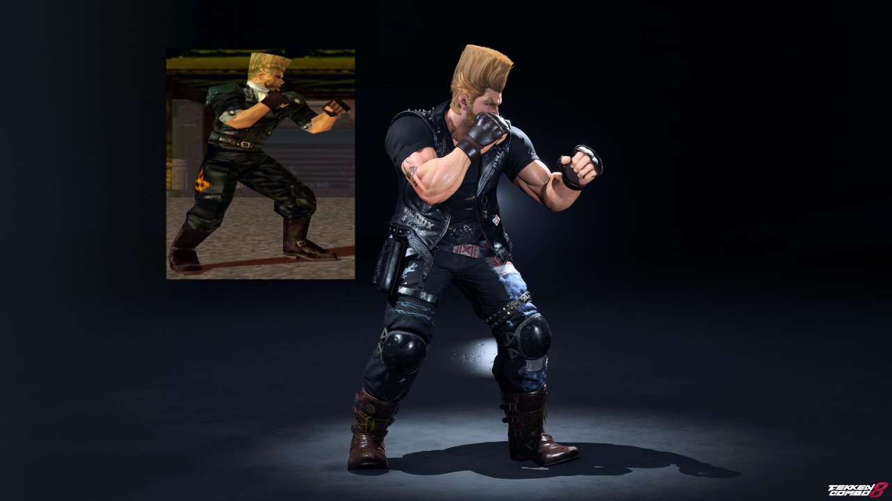Customization #2120 Paul Phoenix – TEKKEN 3 Classic Black Biker Outfit Player 2 for Paul by Mehran