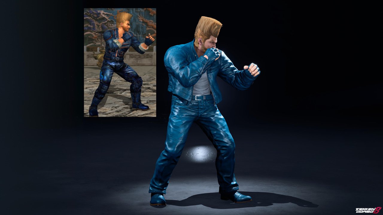 Customization #2123 Paul Phoenix – TEKKEN TAG TOURNAMENT Classic Blue Biker Outfit for Paul by Mehran