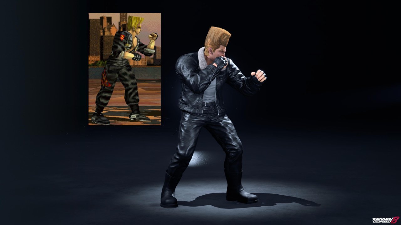 Customization #2125 Paul Phoenix – TEKKEN 2 Classic Black Biker Outfit for Paul by Mehran