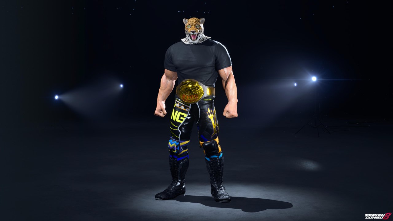 Customization #2148 King – TEKKEN 6 Black TapouT Wrestling Outfit  for King by Mehran