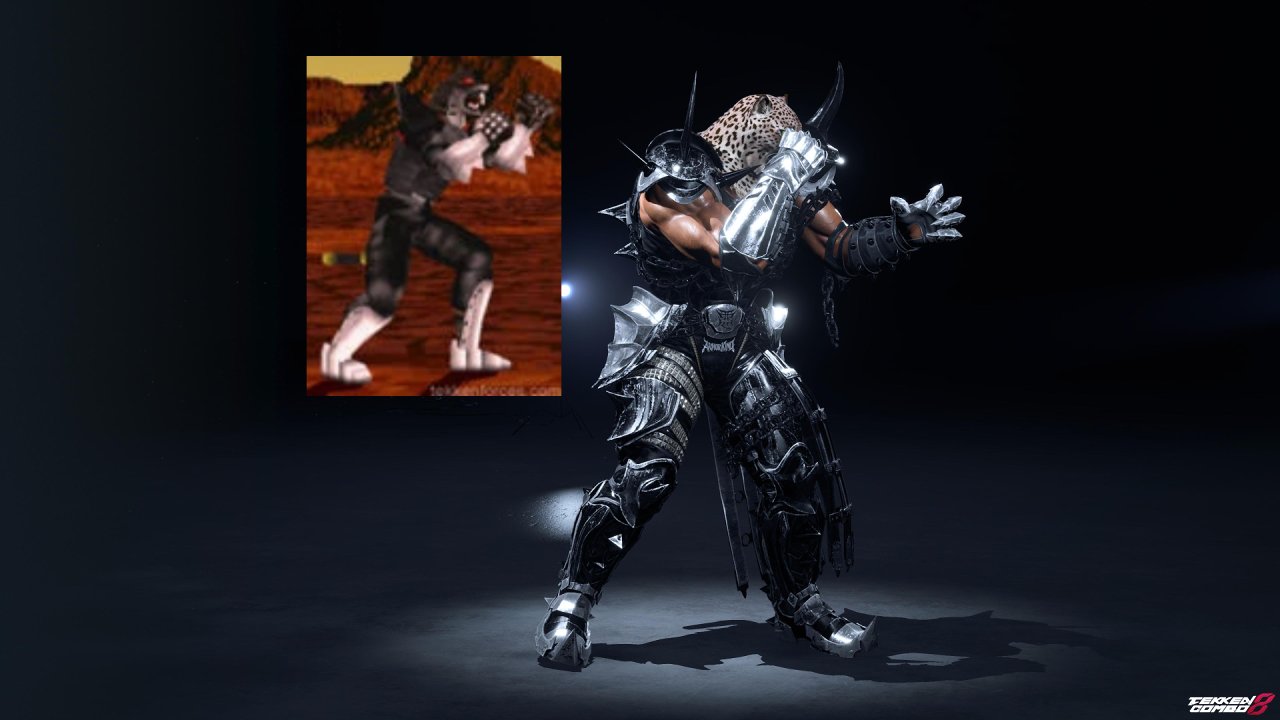 Customization #2153 Armor King – TEKKEN 1 & 2 Classic Black Armor Outfit Player 1 for Armor King by Mehran