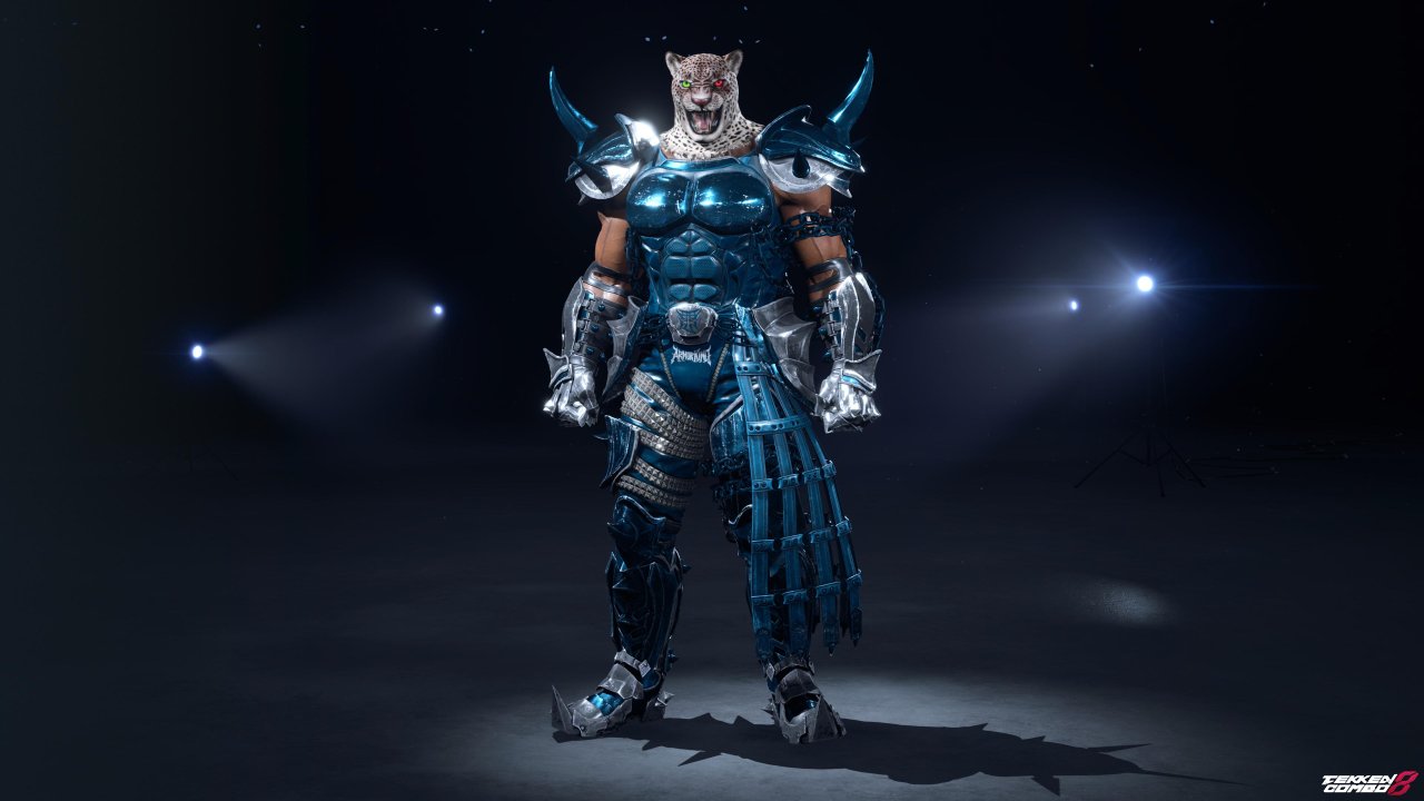 Customization #2154 Armor King – TEKKEN 1 & 2 Classic Dark Blue Armor Outfit (Player 2) for Armor King by Mehran