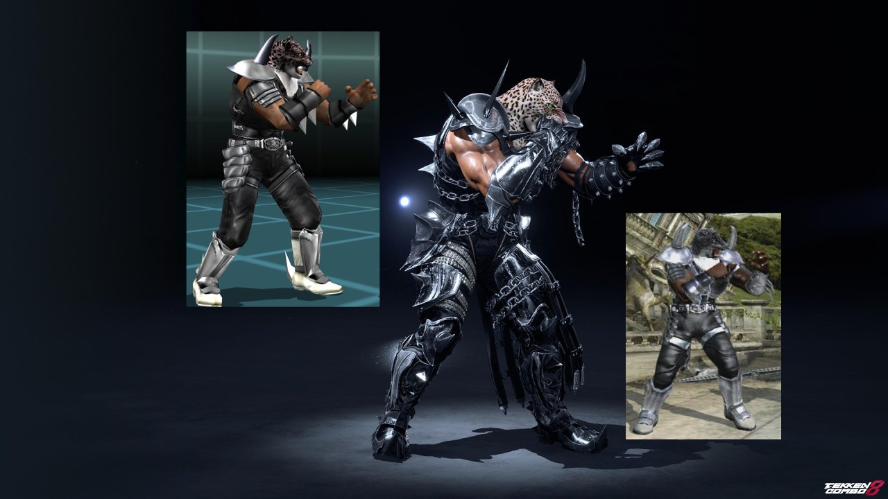 Customization #2159 Armor King – TEKKEN 5 DR & 6 Black and Silver Armor (Player 1) for Armor King by Mehran