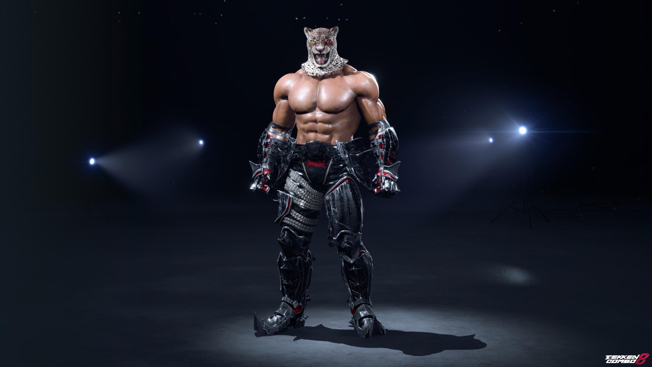 Customization #2160 Armor King – TEKKEN 5 DR & 6 Classic Shirtless Black Wrestling Outfit (Player 2) for Armor King by Mehran