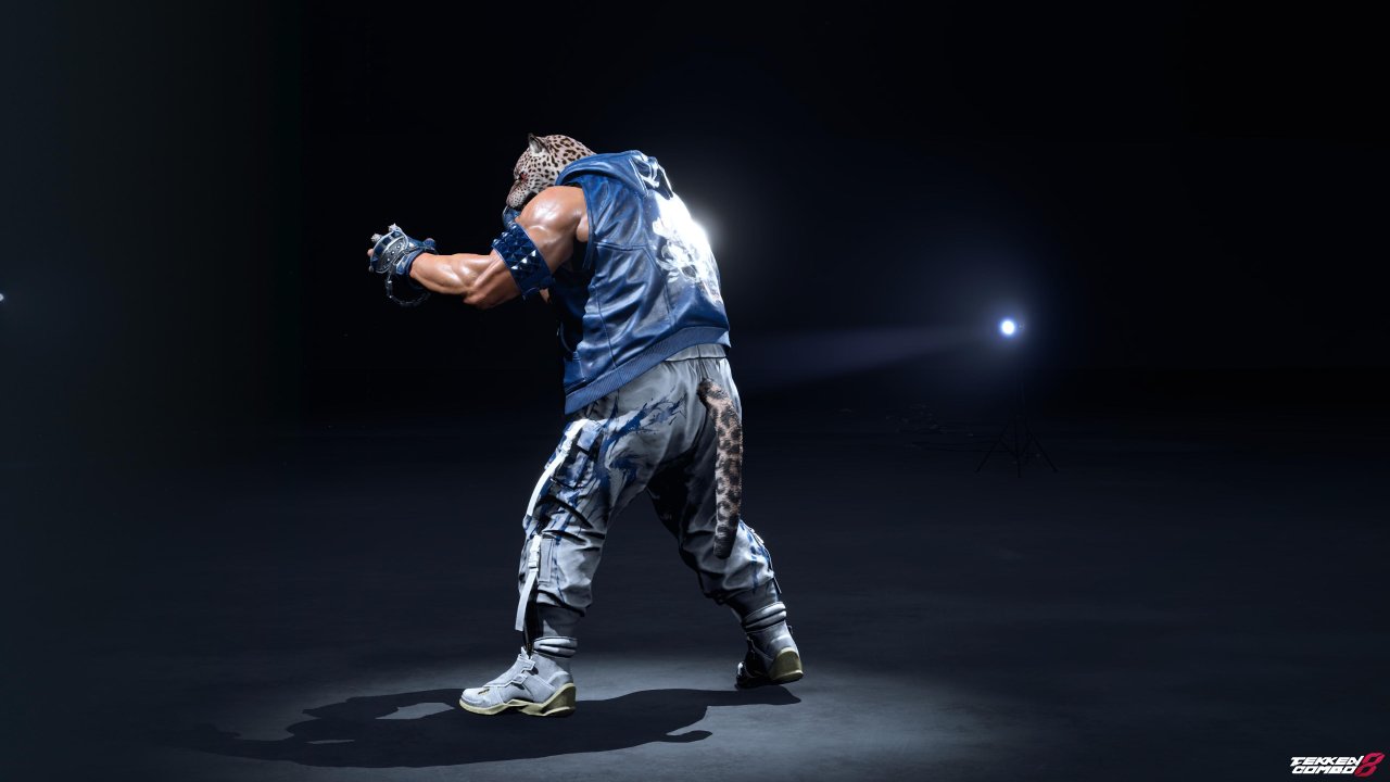 Customization #2161 Armor King – TEKKEN TAG 2 Blue Shirt and Gray Sweatpants Outfit  for Armor King by Mehran