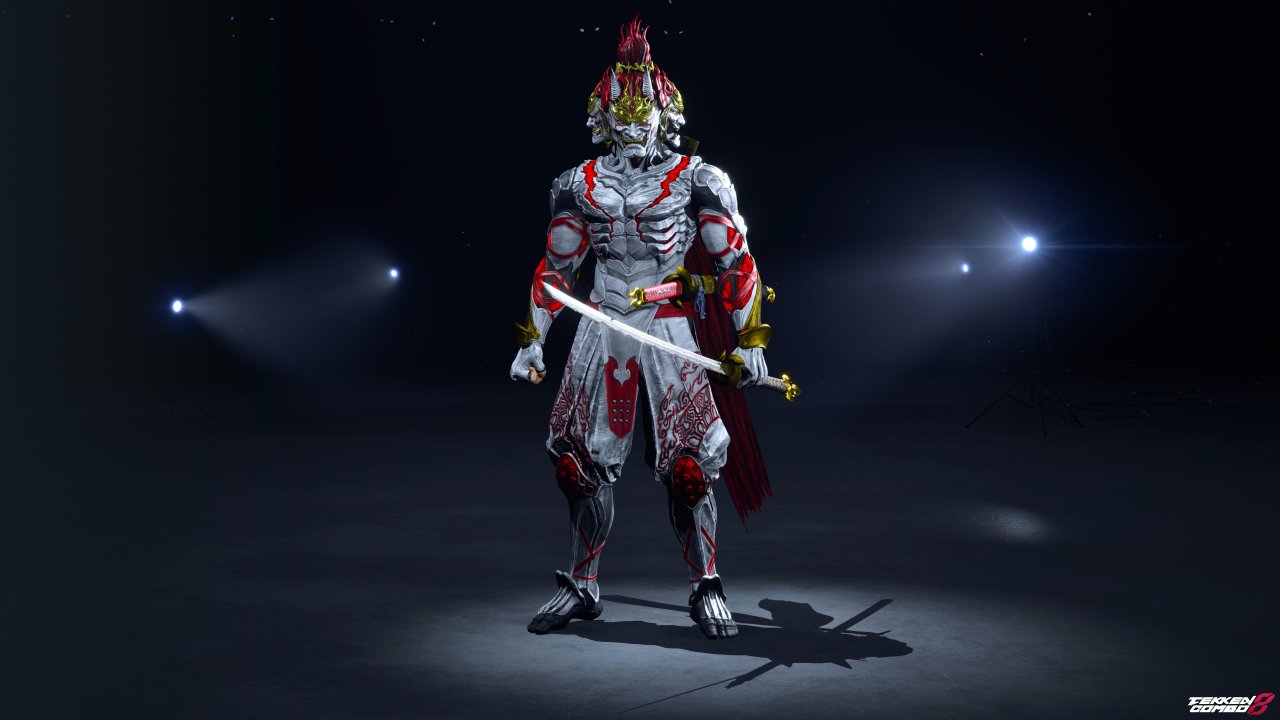 Customization #2165 Yoshimitsu – TEKKEN 1 White and Red Samurai Armor (Player 1) for Yoshimitsu by Mehran