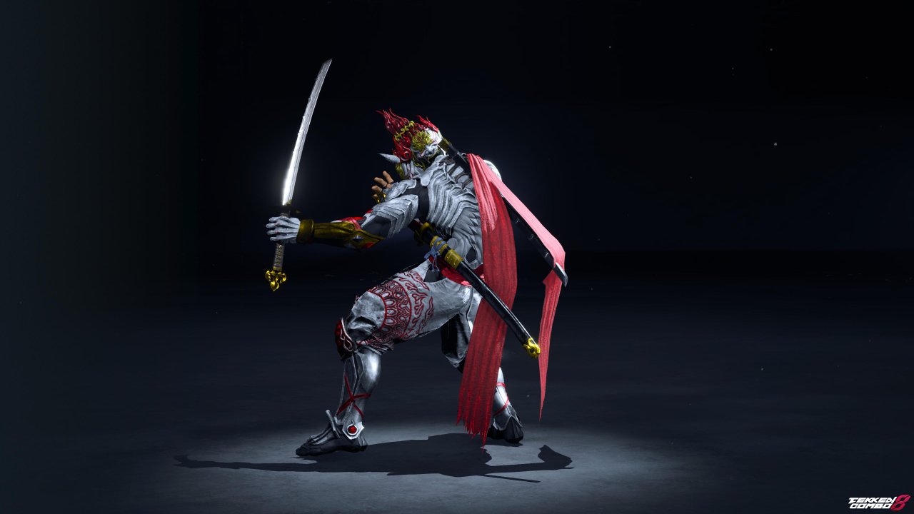 Customization #2165 Yoshimitsu – TEKKEN 1 White and Red Samurai Armor (Player 1) for Yoshimitsu by Mehran