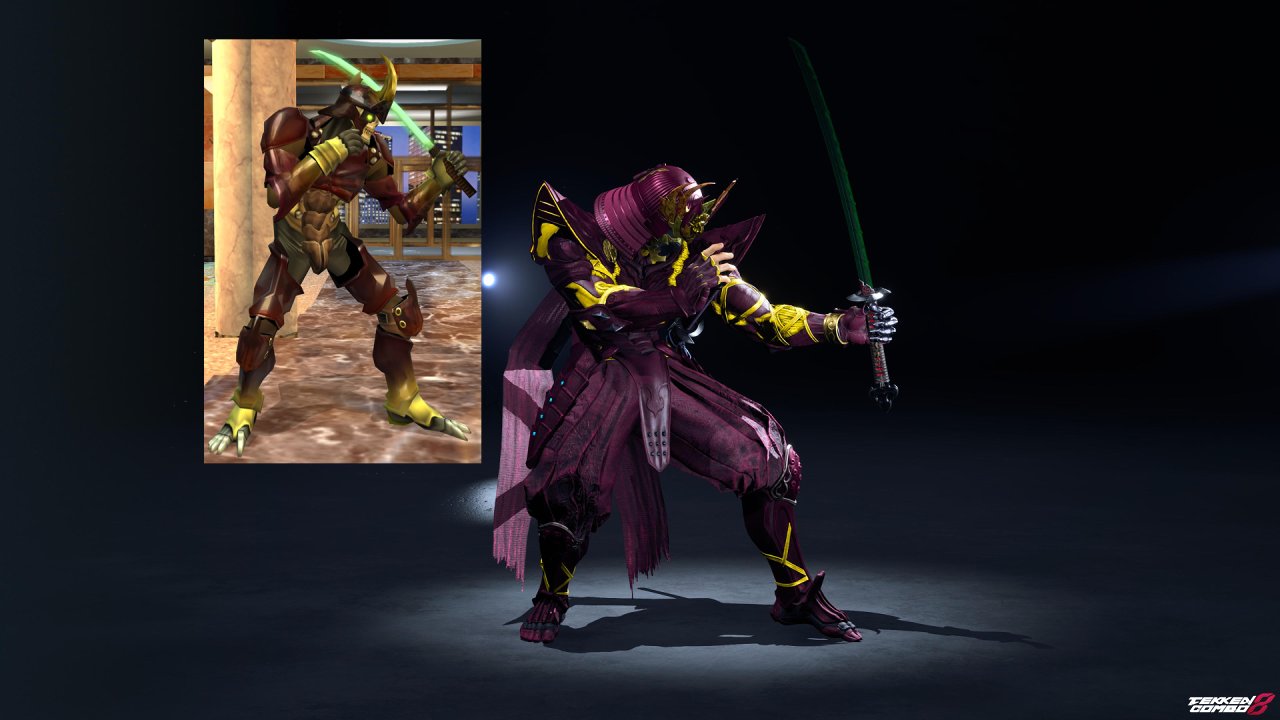 Customization #2170 Yoshimitsu – TEKKEN 4 Burgundy and Gold Samurai Armor Outfit for Yoshimitsu by Mehran