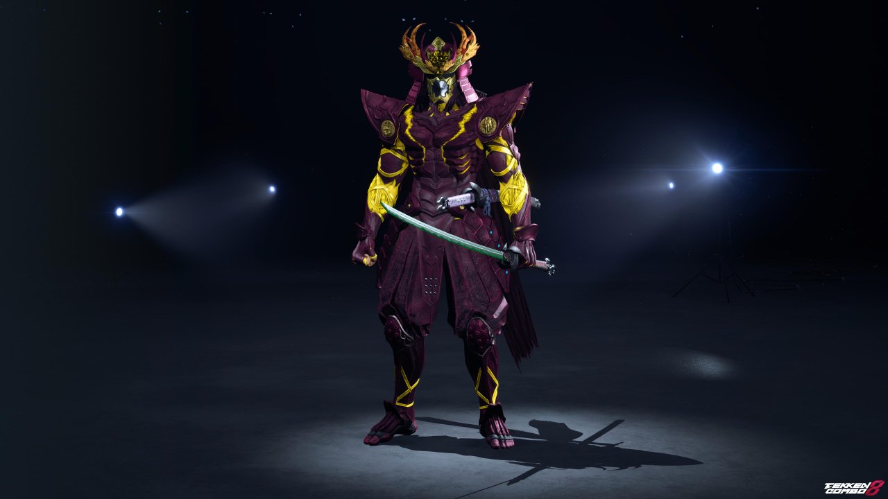 Customization #2170 Yoshimitsu – TEKKEN 4 Burgundy and Gold Samurai Armor Outfit for Yoshimitsu by Mehran
