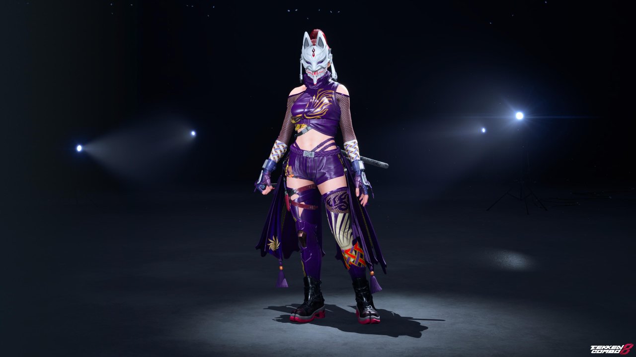 Customization #2180 Kunimitsu – TEKKEN 1 Classic Dark Purple Ninja Costume (Player 1) for Kunimitsu by Mehran
