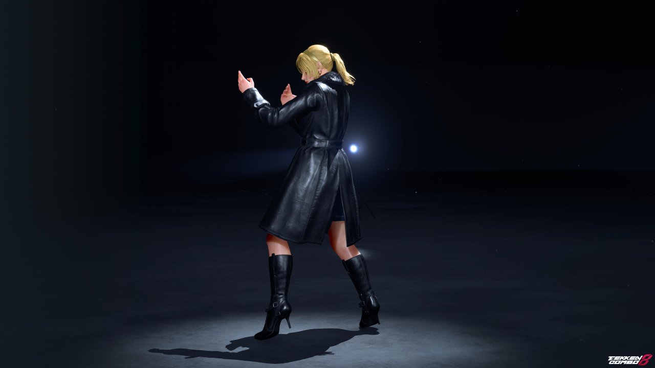 Customization #2191 Nina Williams – TEKKEN 2 & 3 Ending Black Coat Costume  for Nina by Mehran