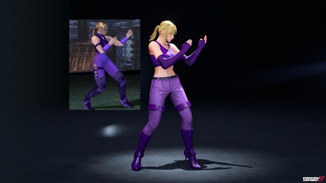 Customization #2193 Nina Williams – TEKKEN 3 Classic Purple Stealth Suit Costume (Player 1) for Nina by Mehran