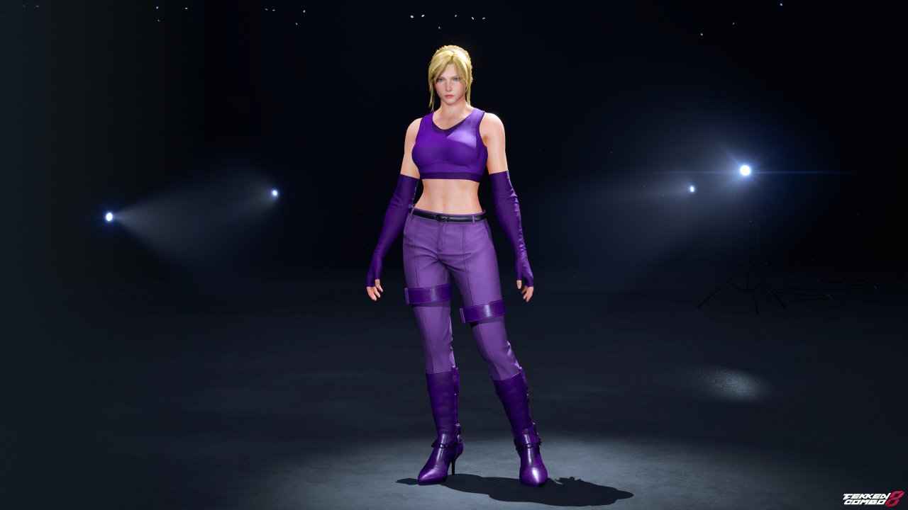 Customization #2193 Nina Williams – TEKKEN 3 Classic Purple Stealth Suit Costume (Player 1) for Nina by Mehran